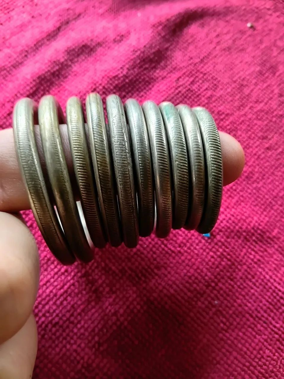 Argola antigo de alpaca - Foto 2