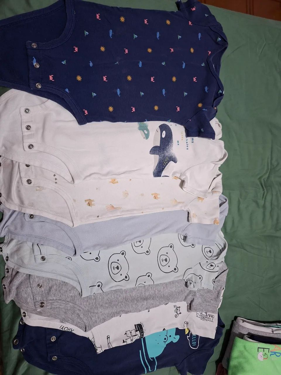 Kit com 8 bory  carters 18m