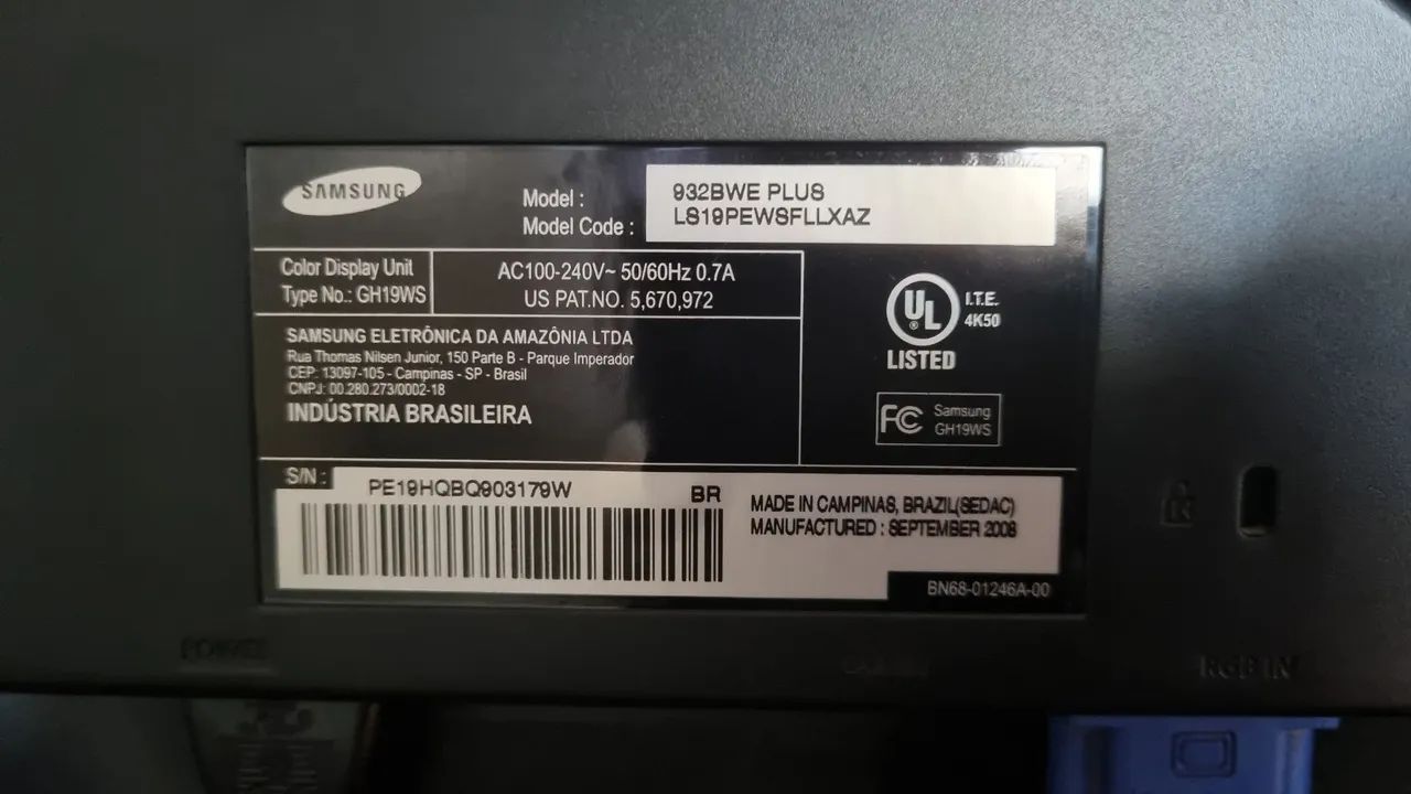 Monitor SyncMaster 932bwe plus 60hz - Foto 4
