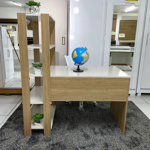 Escrivaninha com estante 1.34x064M