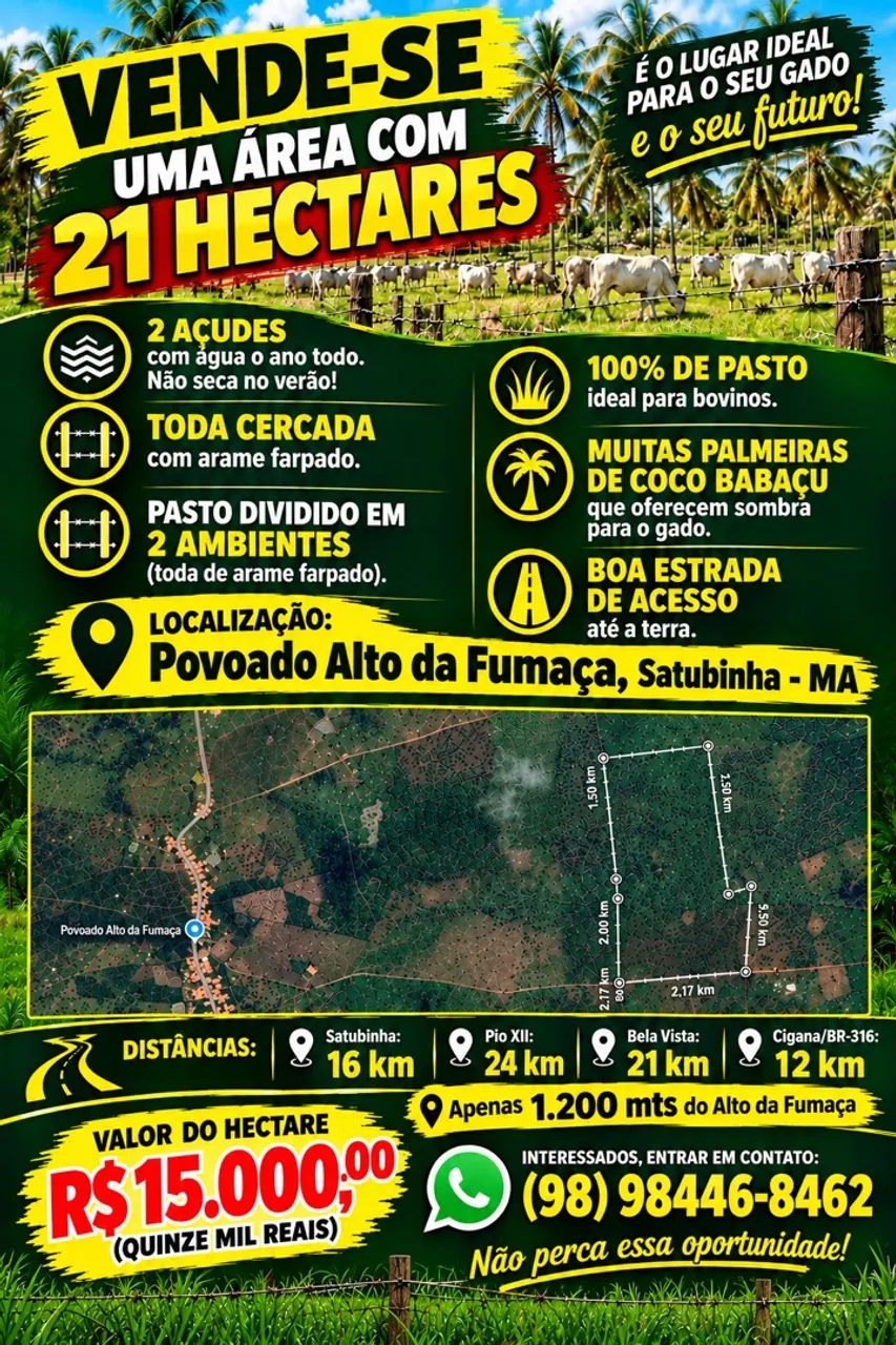 Vendo uma Área Rural 