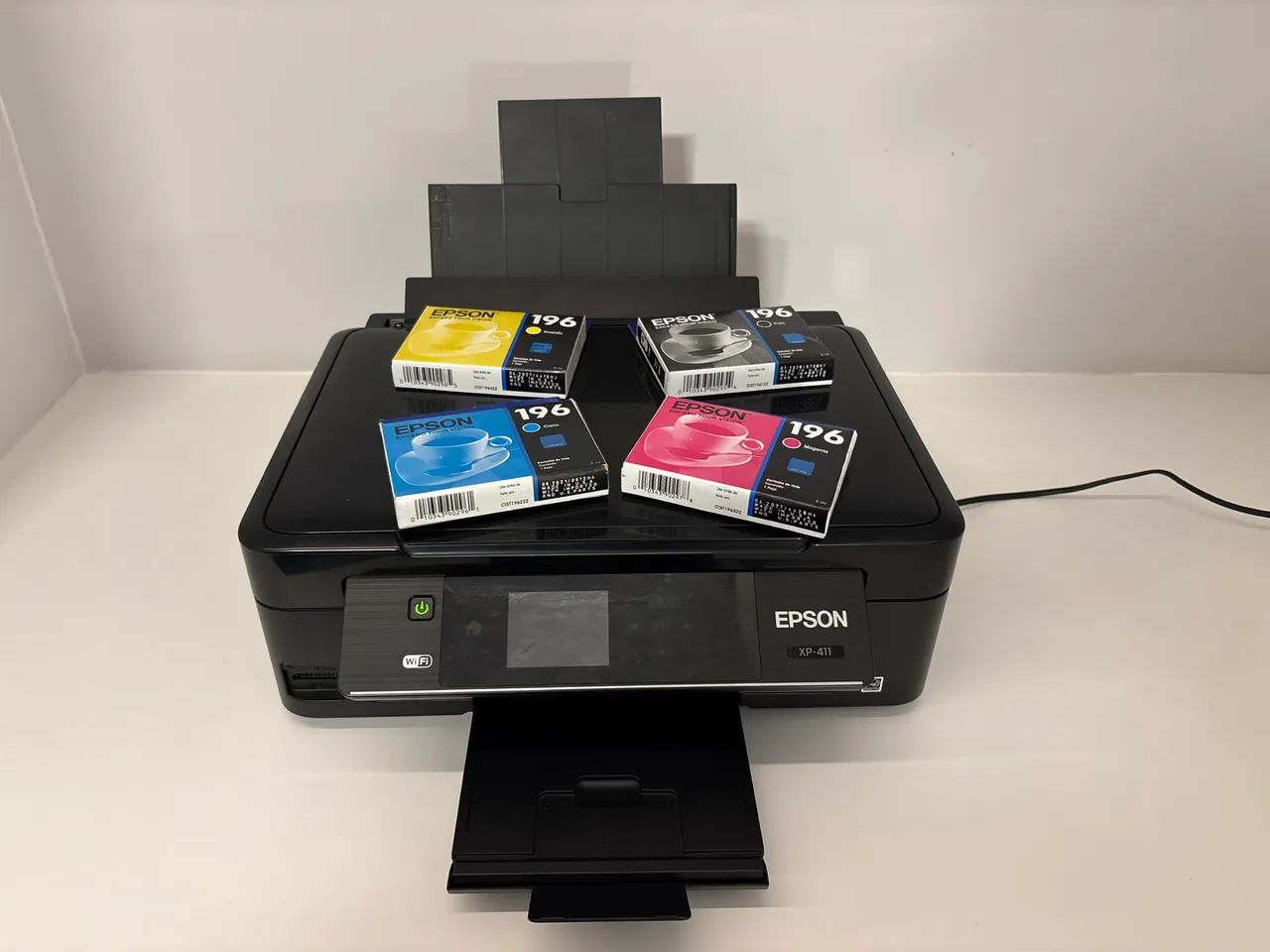 Impressora Jato de Tinta Colorida Epson XP411 33ppm, Wifi, Gratis Kit Tinta Original. - Foto 2