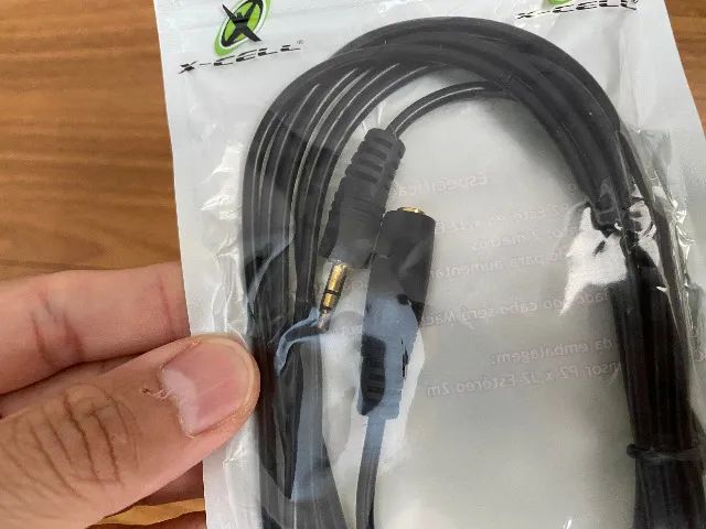 Cabo Extensor P2 x J2 Estéreo 2m X-Cell (Novo e Lacrado) - Foto 3