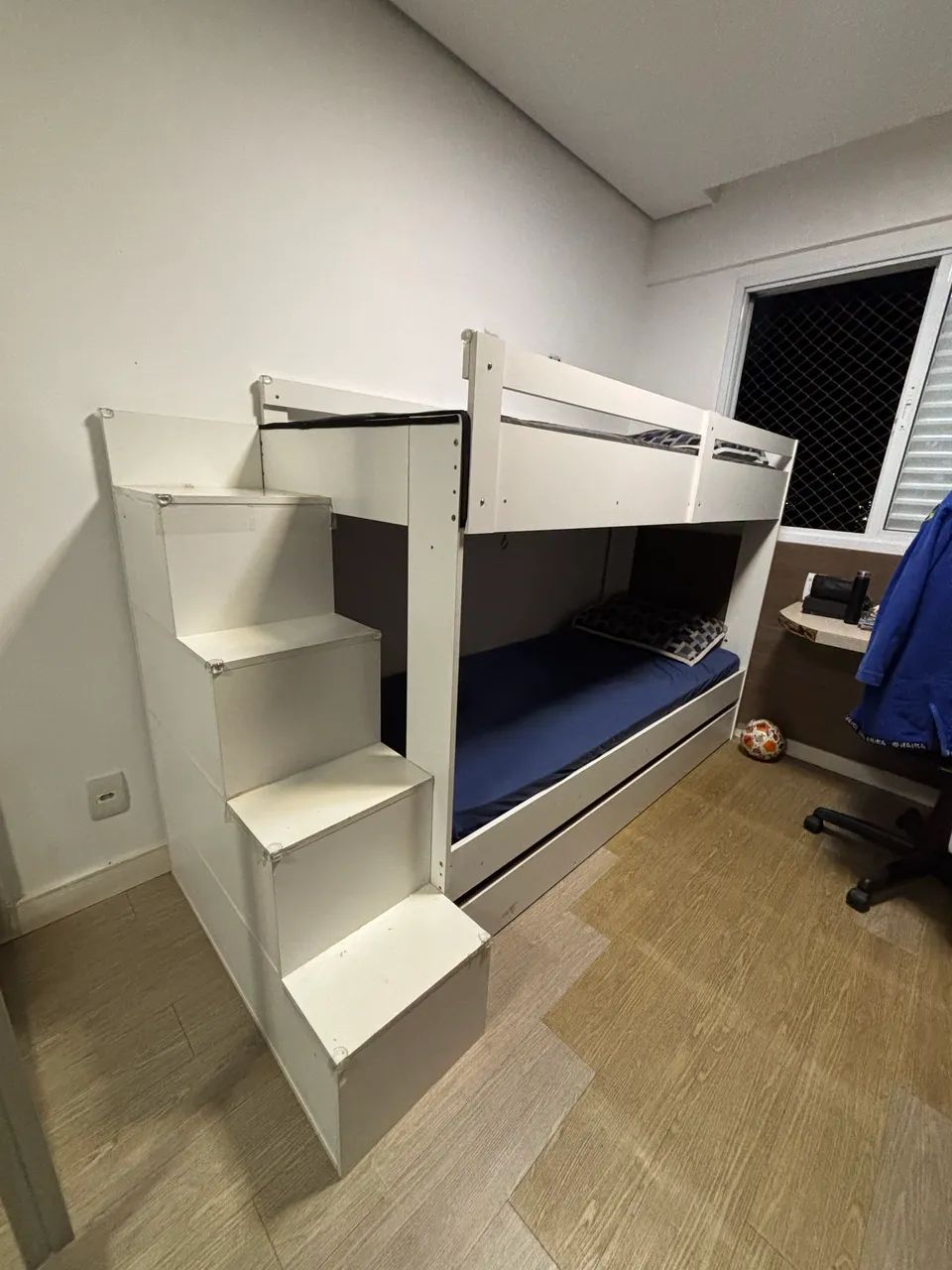 Beliche em MDF com cama auxiliar 