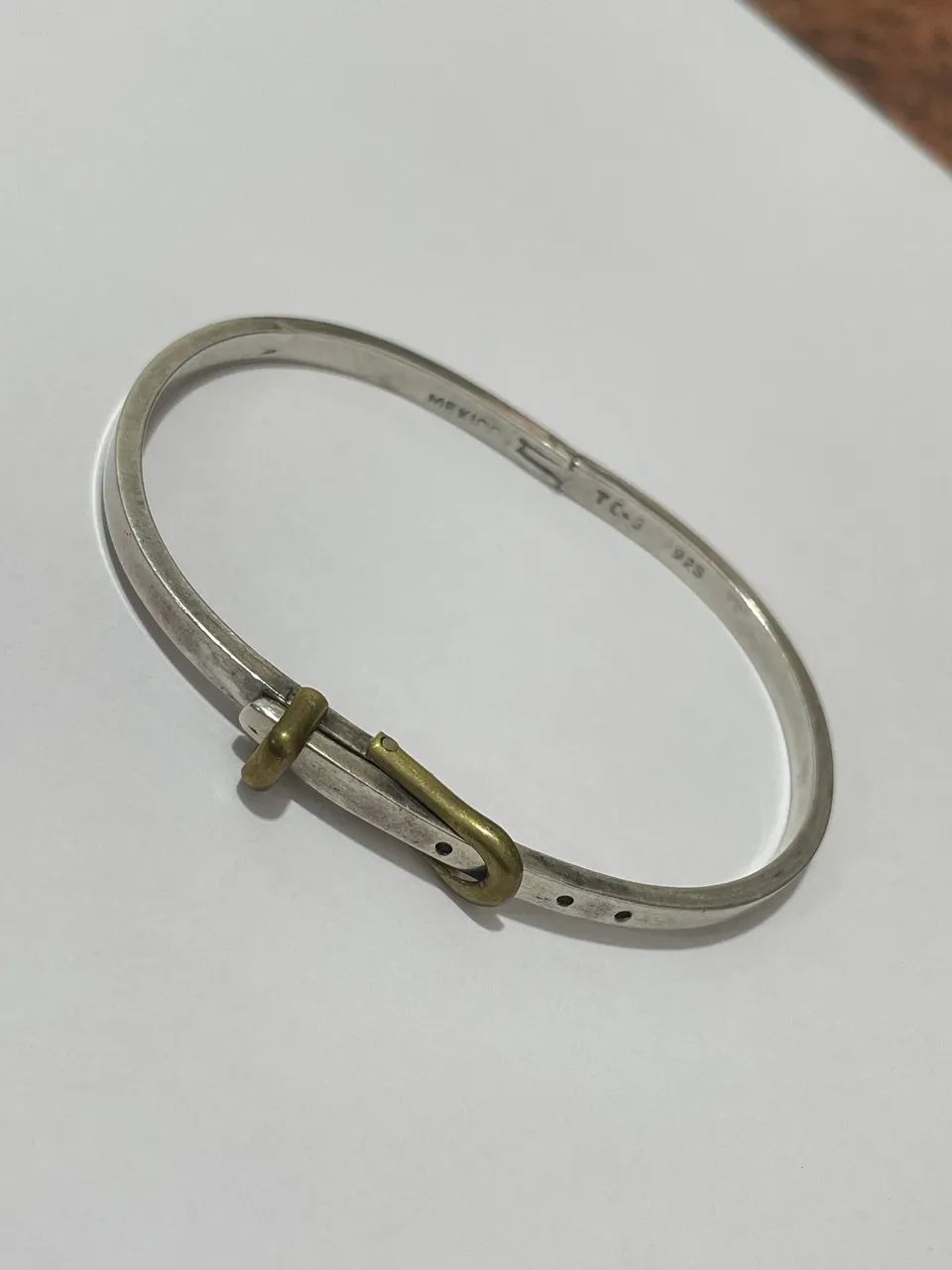 bracelete vintage de prata 925