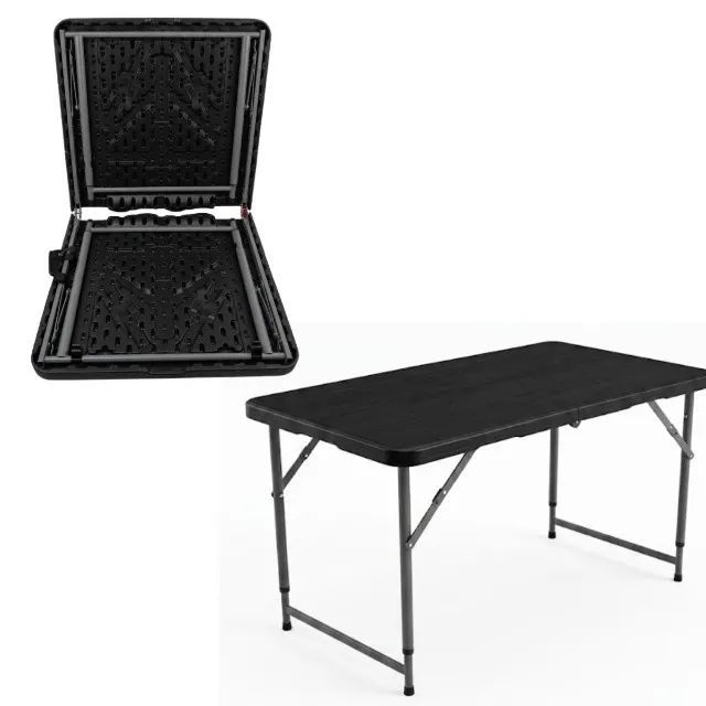 Mesa Retangular com tampo de plástico