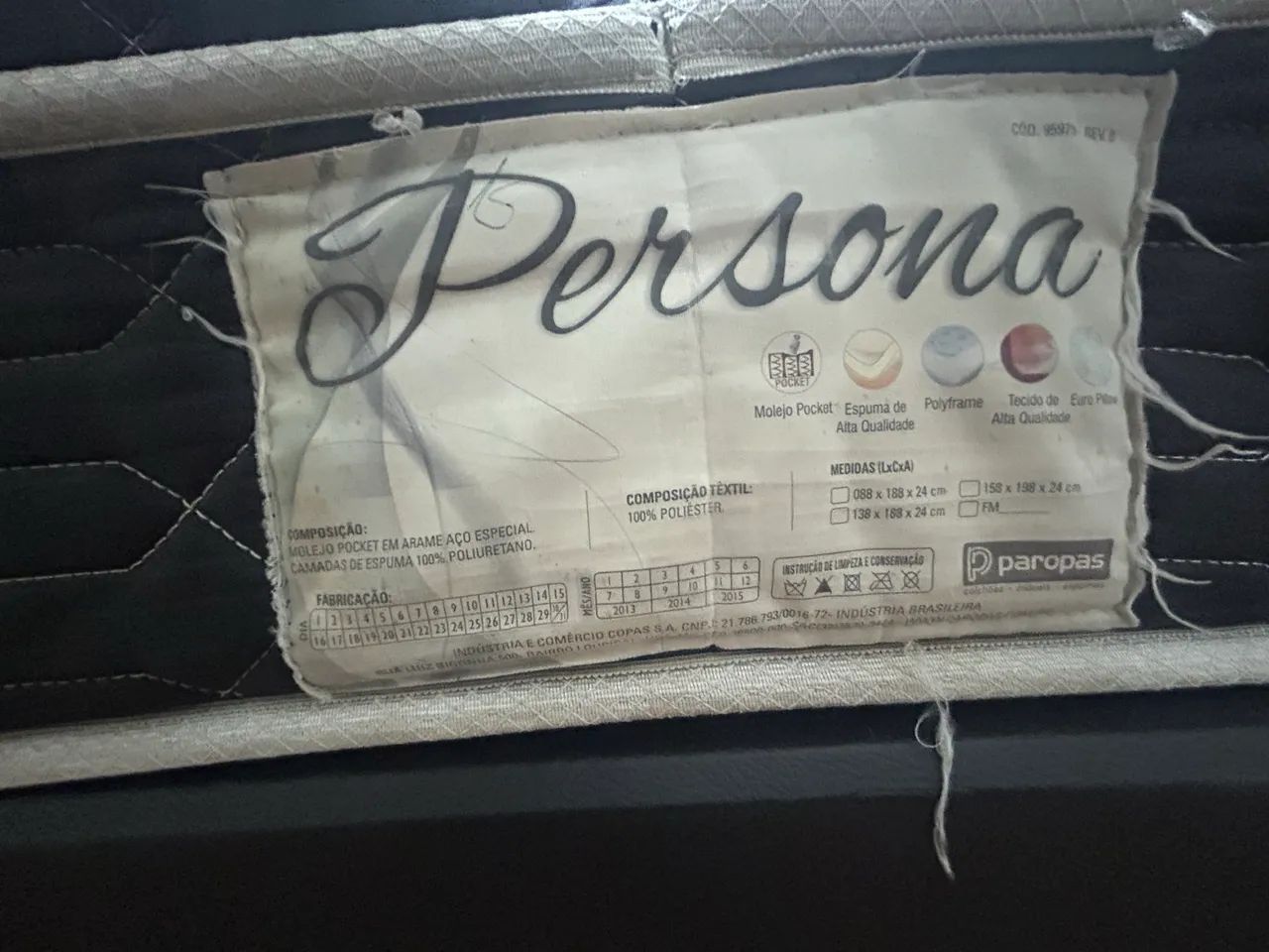 Cama Box Casal Ortobom + Colchão Persona - Foto 4