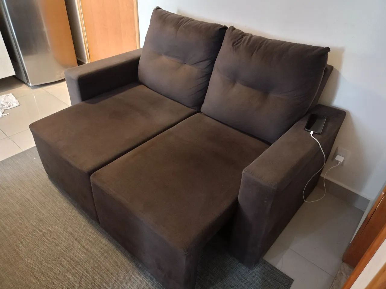 Sofá retrátil 2 lugares