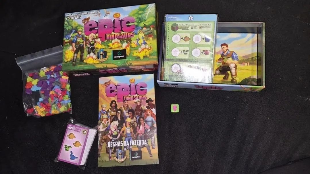 Tiny Epic Dinosaurs Jogo Tabuleiro em português 