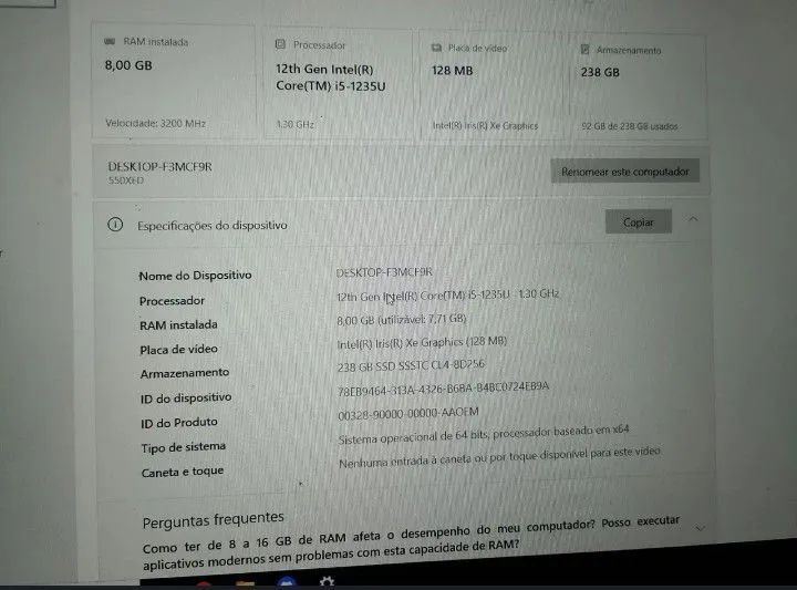 Notebook samsungbook2( leia a descrição) - Foto 3