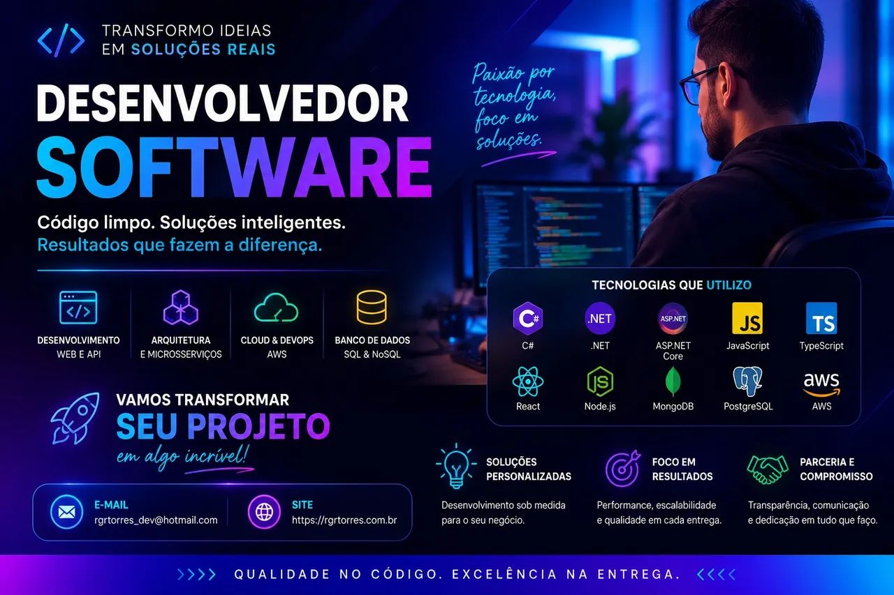 Desenvolvedor - Freelance - Traga sua ideia
