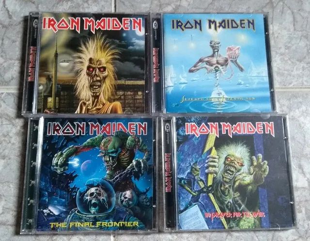 Kit 4 Cds ORIGINAIS IRON MAIDEN SEMINOVOS