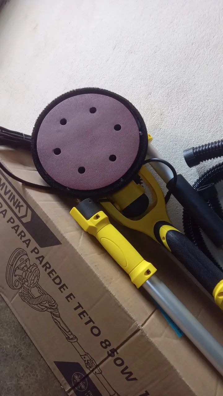 Lixadeira para parede e teto 850w nova 110v - Foto 5
