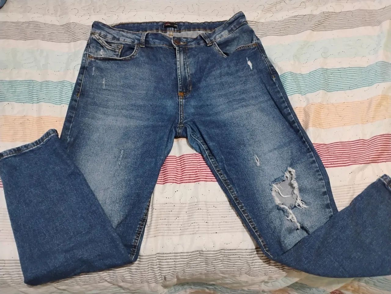 CALÇA JEANS TAM 44/46 - Foto 3