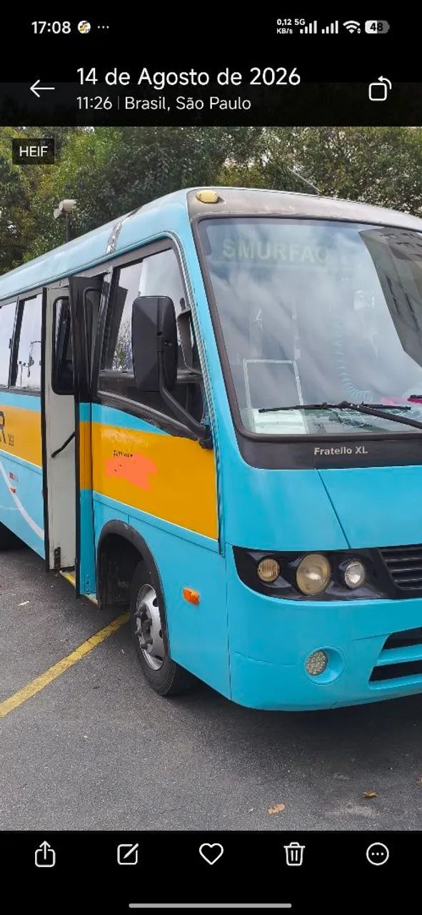 Micro ônibus, linha escolar. transporte escolar completo