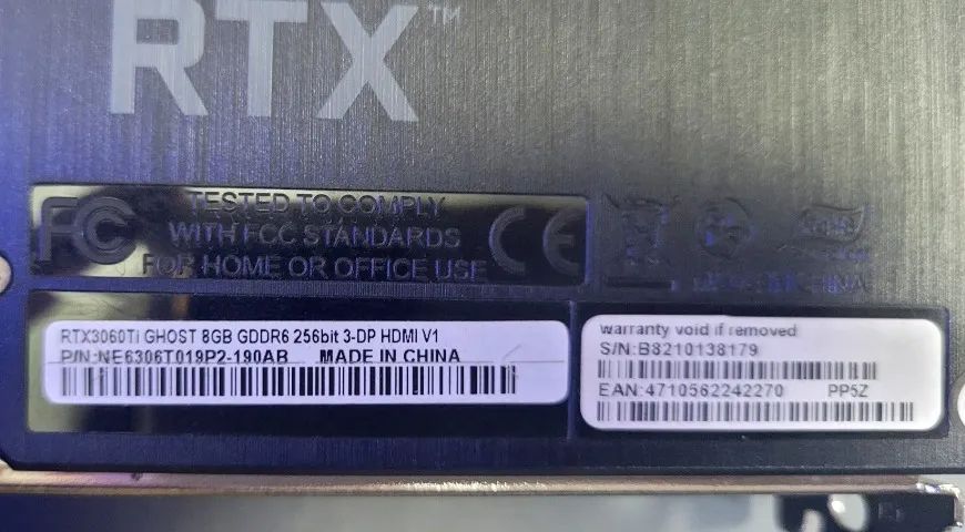 Placa de Vídeo Gainward NVIDIA GeForce RTX 3060 Ti Ghost (8GB GDDR6) - Foto 4