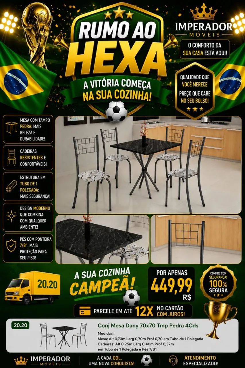 Mesa Dany 70x70 