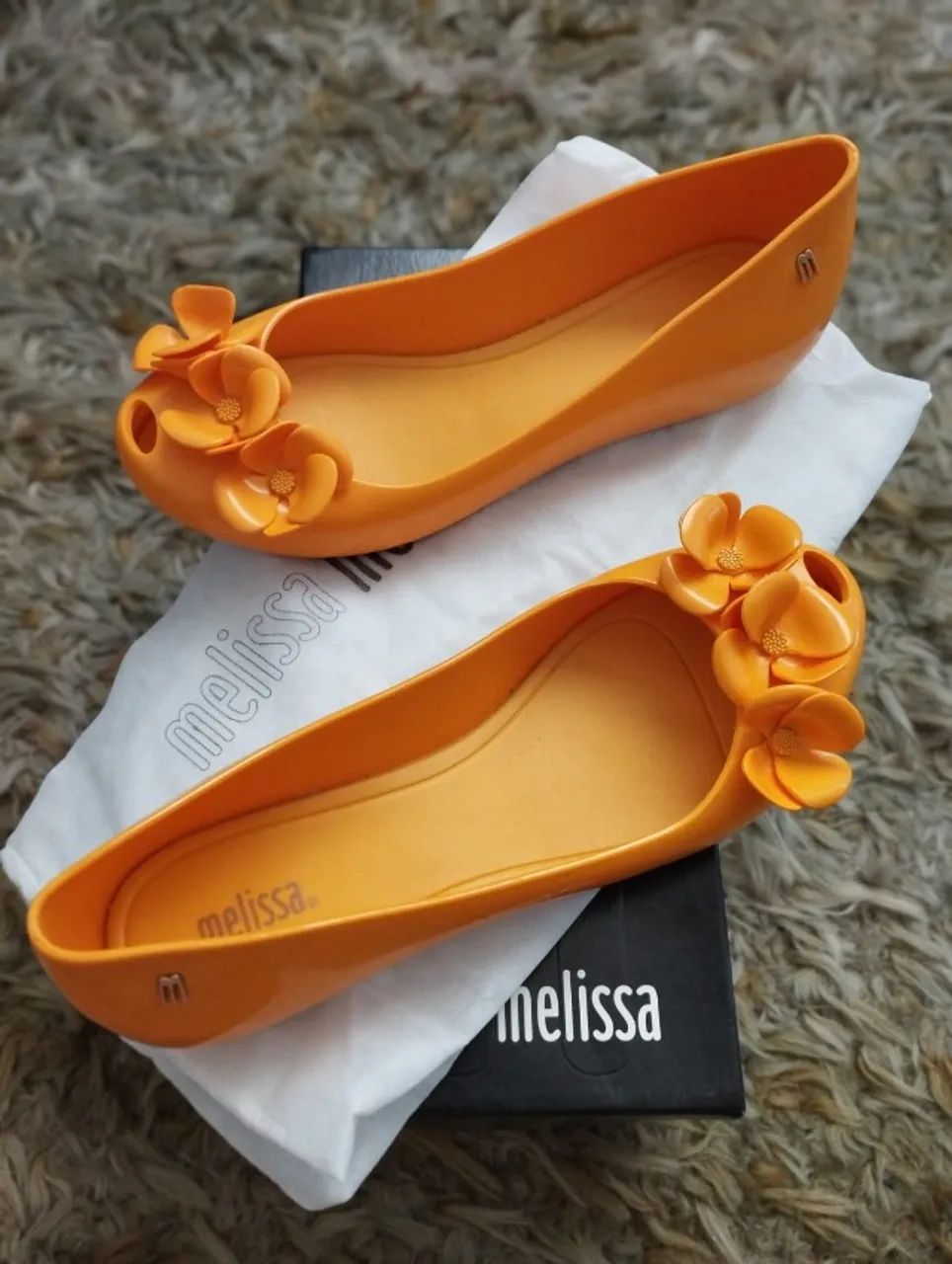 Melissa Original Flores Amarela nº 37 - Foto 2