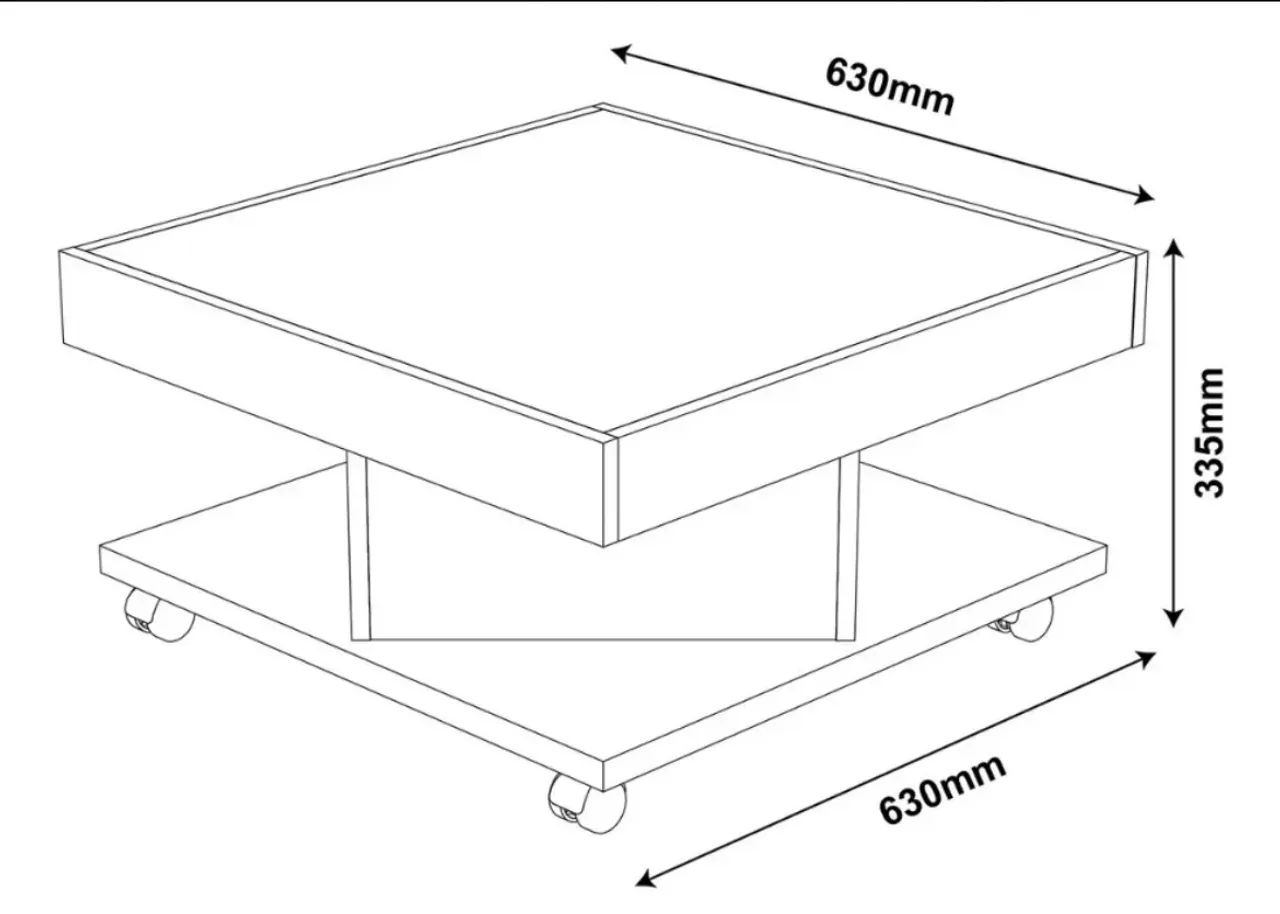 Mesa de centro moderna para sala de estar - Foto 4