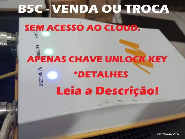 1 B5C sem Cloud com a Unlock Key + 1 Poe Gigabit Ubiquiti