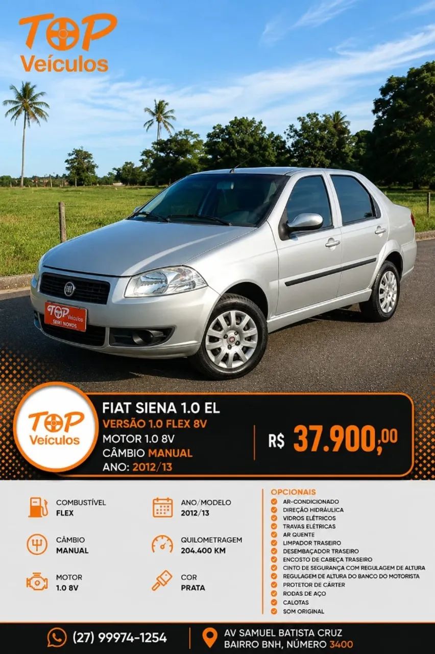 Fiat Siena Siena EL 1.0 mpi Fire Flex 8V 4p 2013