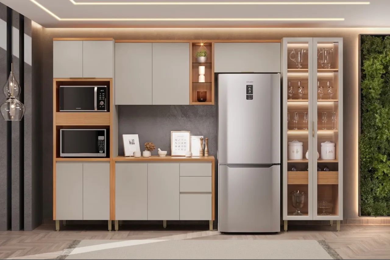 Conjunto de Cozinha Modular Elegance MDF - Foto 3