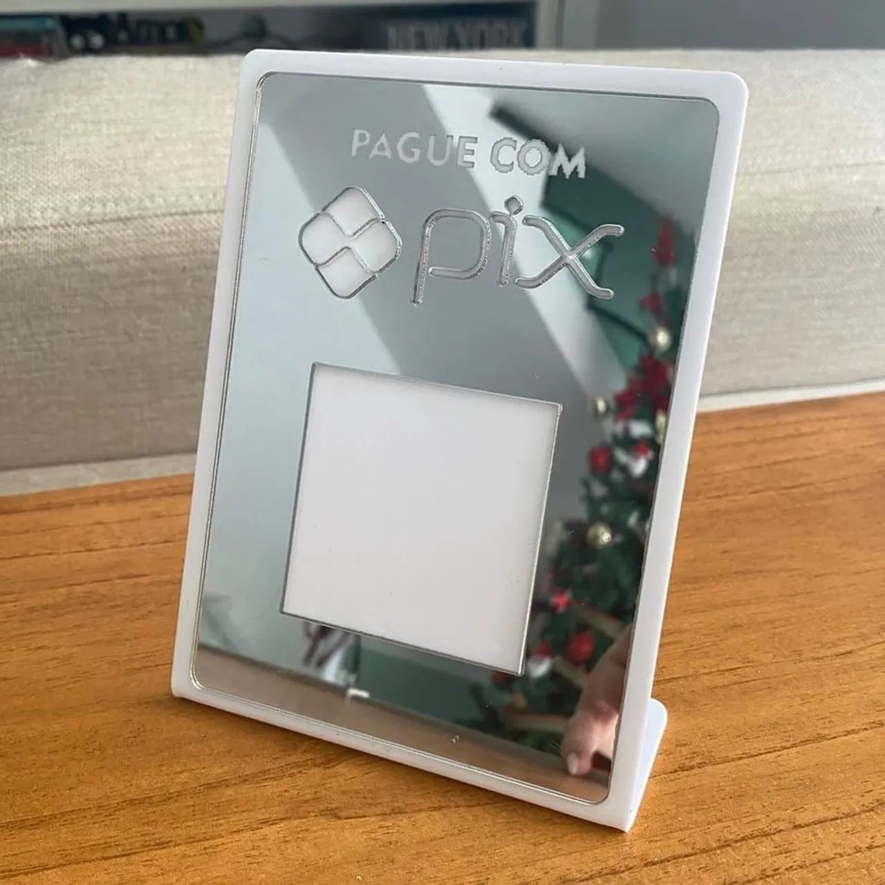 Placa Pix Dourada e Prata Promoção Novo - Foto 3