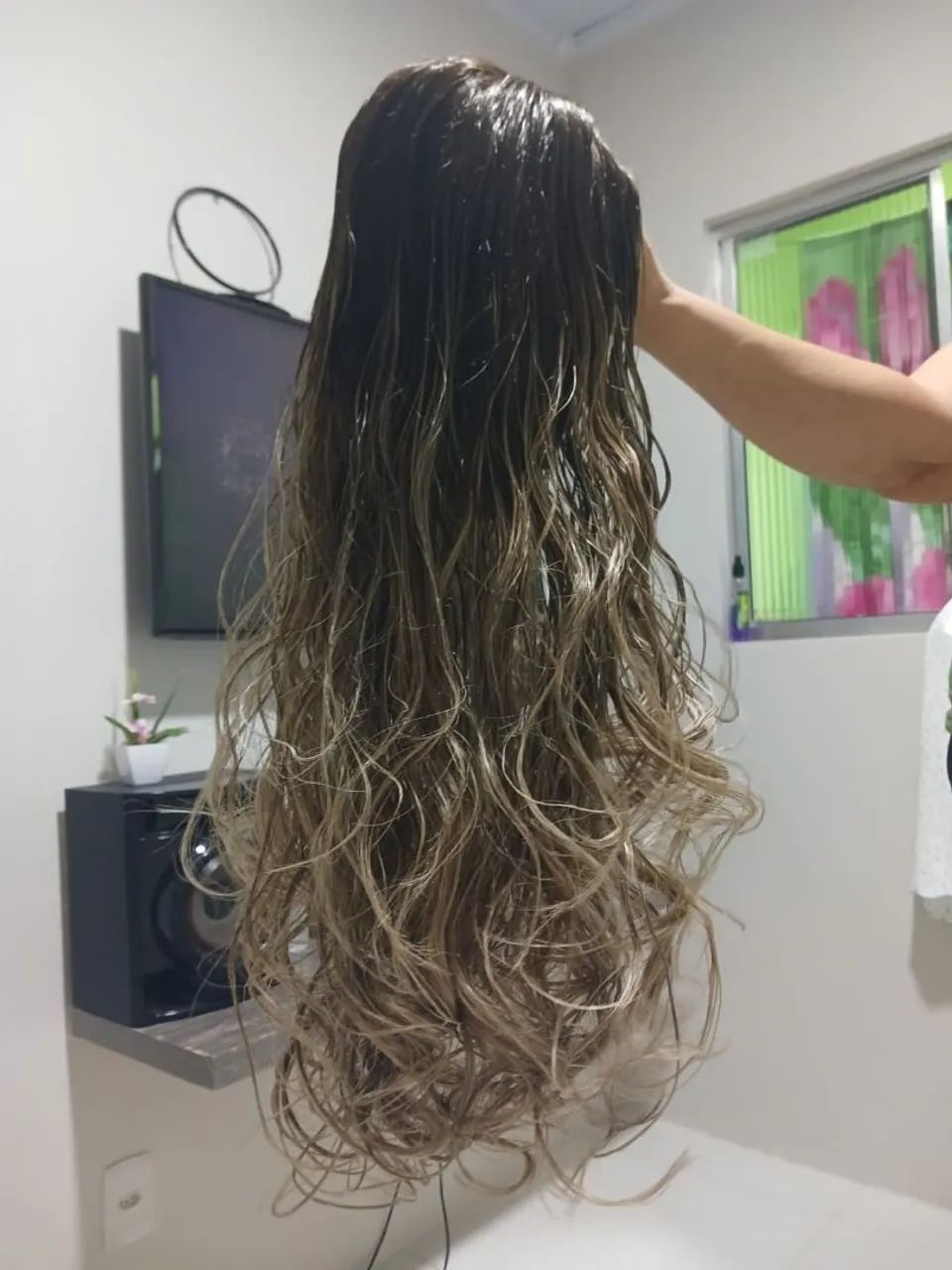 Lace front diamante