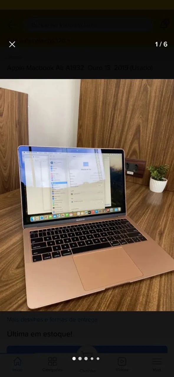 Lindo macbook air 2019 rode gold limited edition - Notebooks