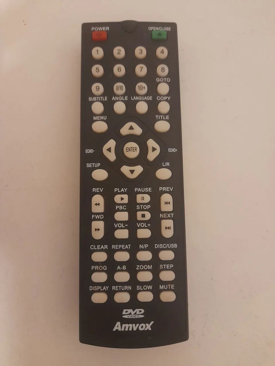 Controle remoto Amvox para DVD [FUNCIONAMENTO DESCONHECIDO]