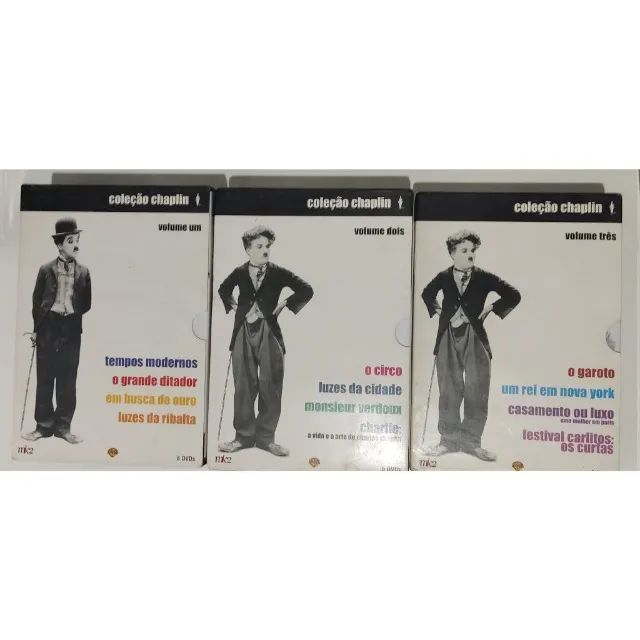 Charles Chaplin Coleção Vol 1, 2 e 3 DVD Original