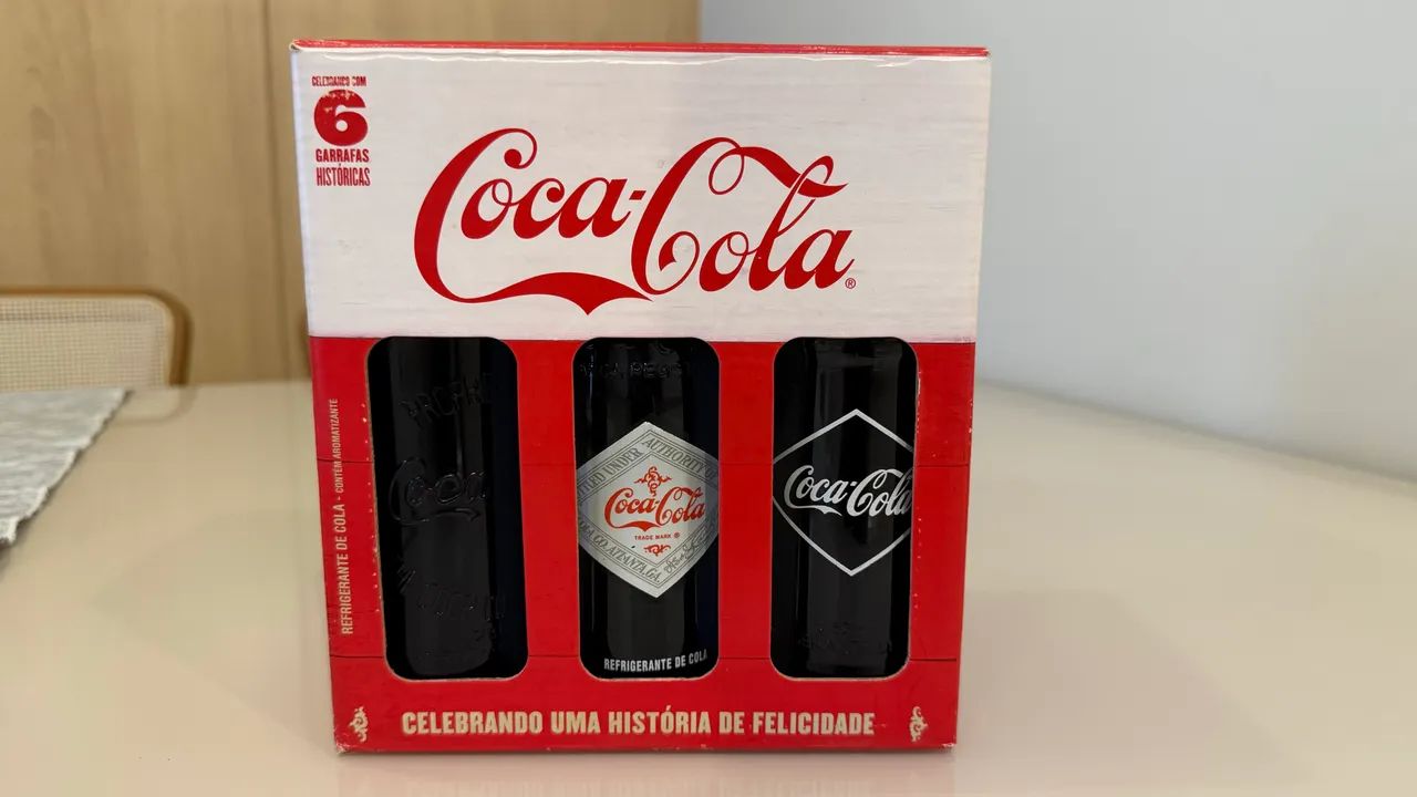 Kit comemorativo Coca-Cola - para colecionadores