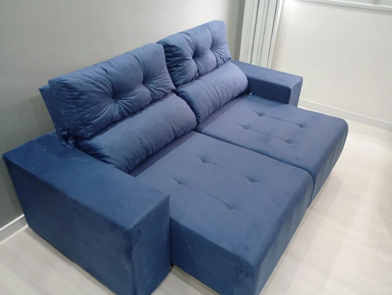SOFA RETRATIL RECLINÁVEL 2MT NOVO FRETE GRÁTIS  - Foto 2