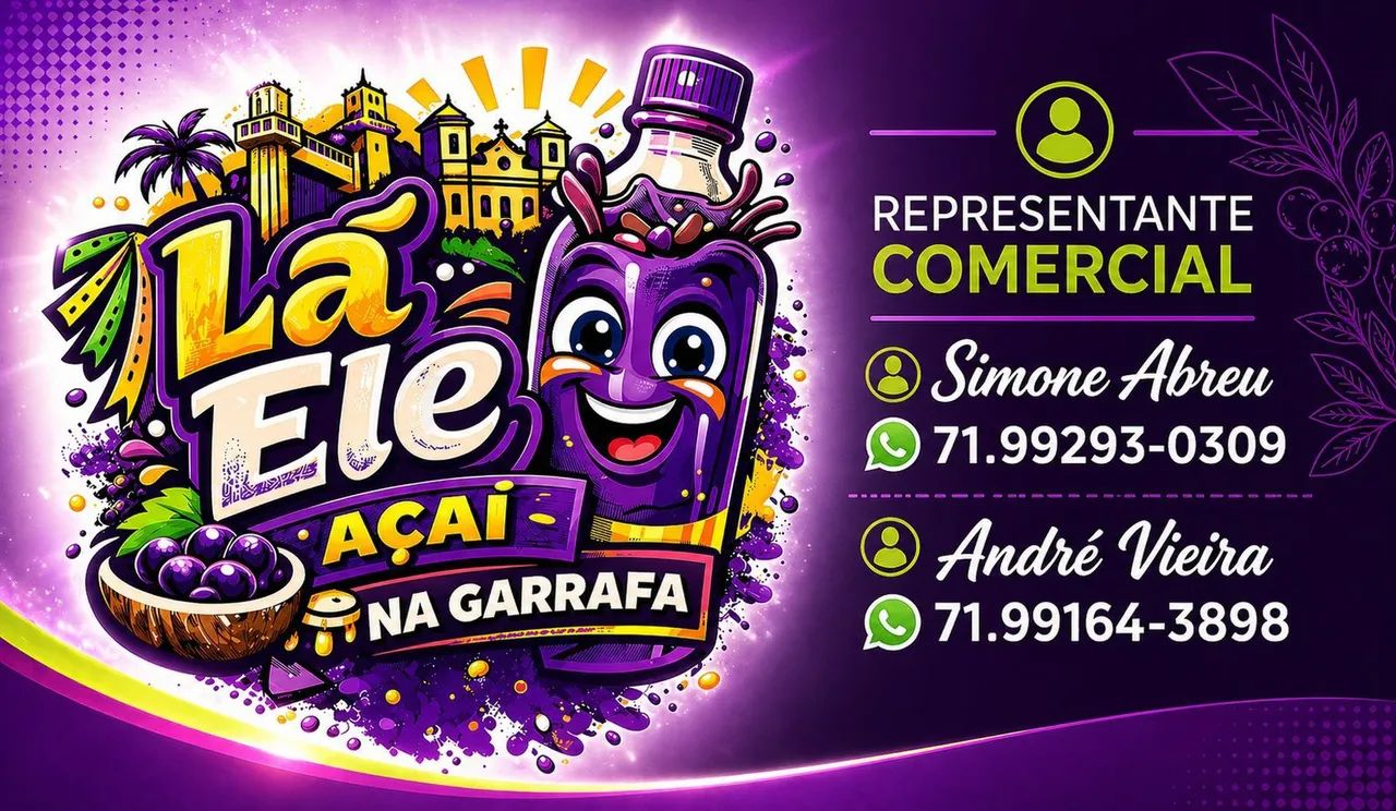 Açaí Lá Ele na garrafa ( Representante )