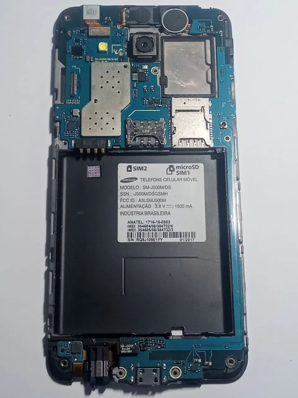 Placa mãe celular Samsung Galaxy J5 + carcaça funcionando  - Foto 4