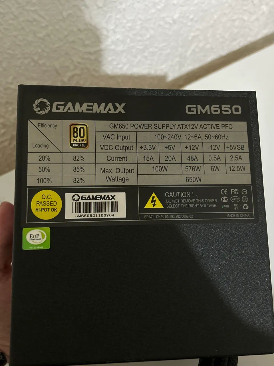 Fonte Gamemax GM650 - 650W | 80 Plus Bronze - Foto 6