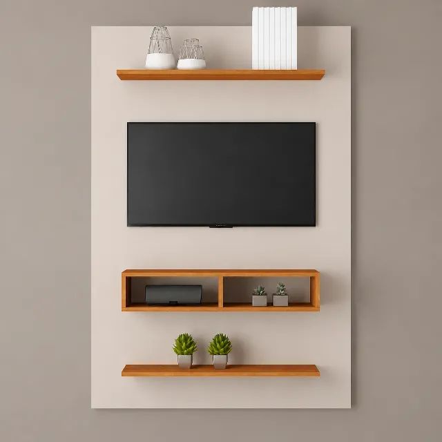 Painel Byte Off White/Mel novo 