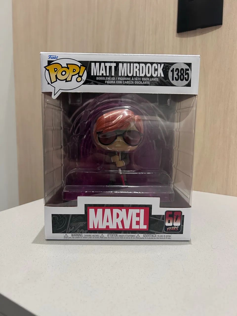 Boneco Funko Pop! 1385 Matt Murdock com Radar - Daredevil Marvel - Foto 2