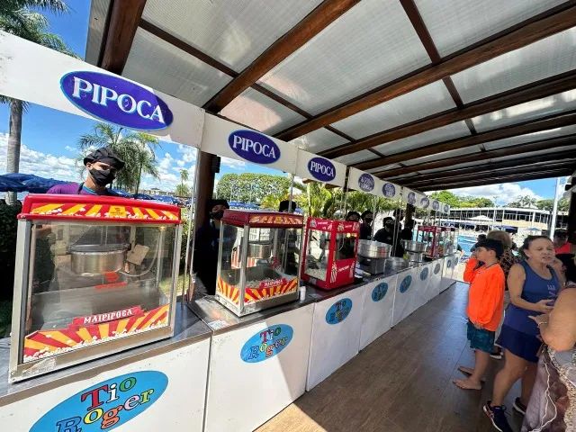 Carrocinhas: Algodão Doce Pipoca Crepe Cachorro Quente Pizza - Foto 2