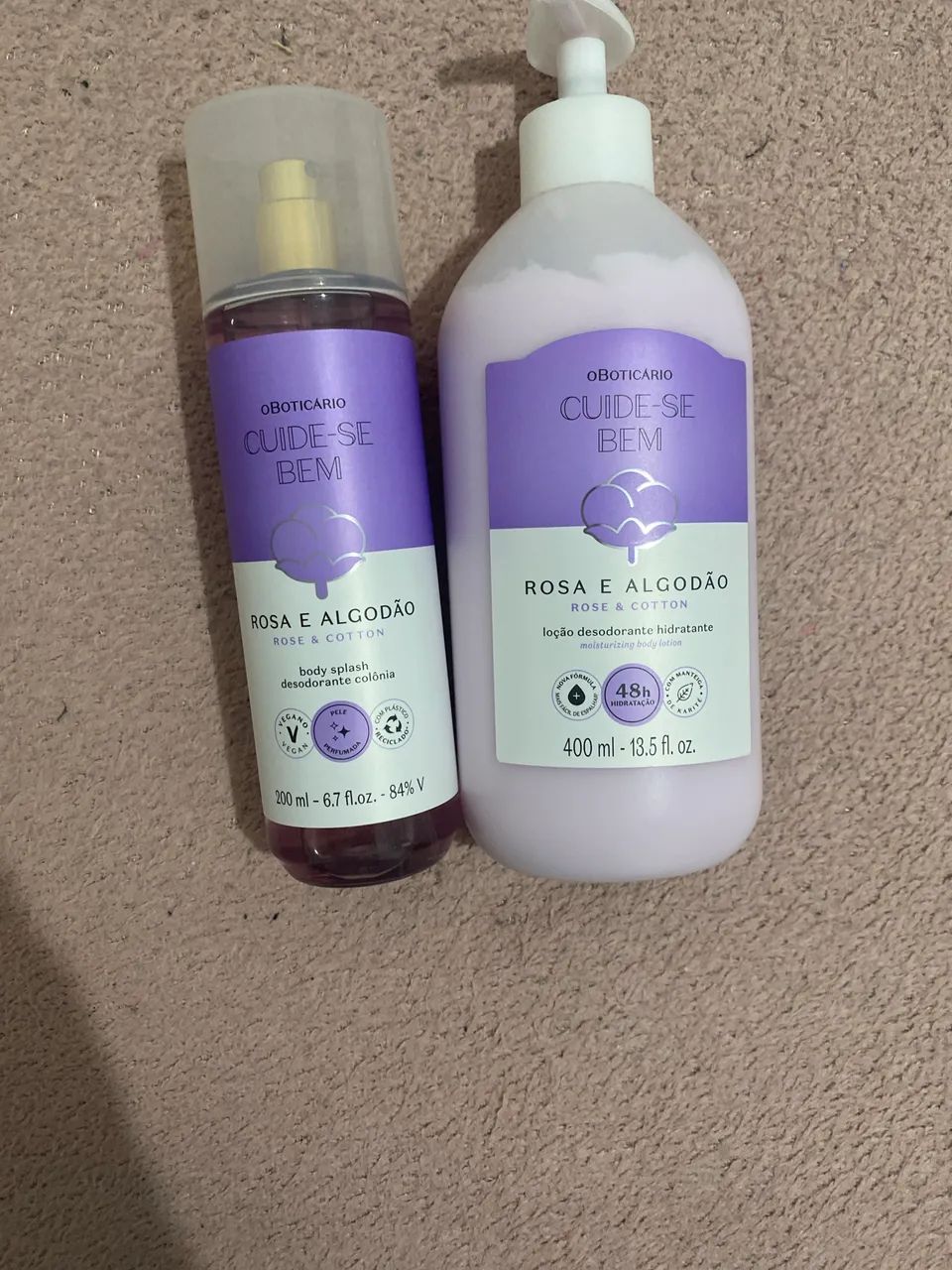 Kit Body Splash e Creme Corporal