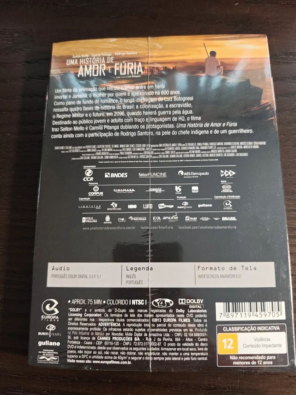 Um história de amor e fúria - DVD original e Lacrado  - Foto 2