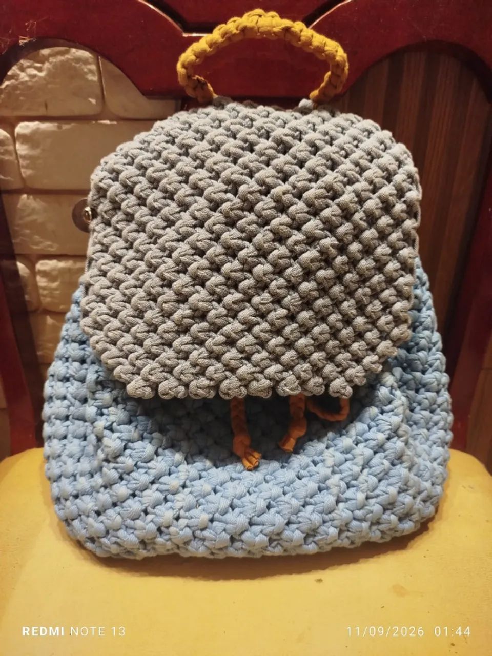 Bolsa Artesanal em Macrame  - Foto 5