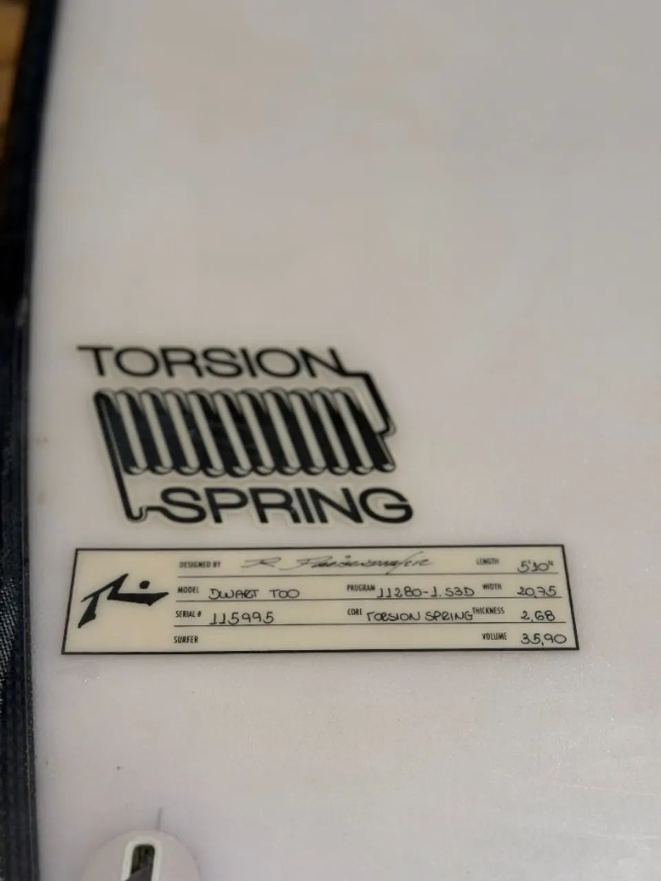 PRANCHA RUSTY DWART TOO TORSION SPRING 510 - Foto 2
