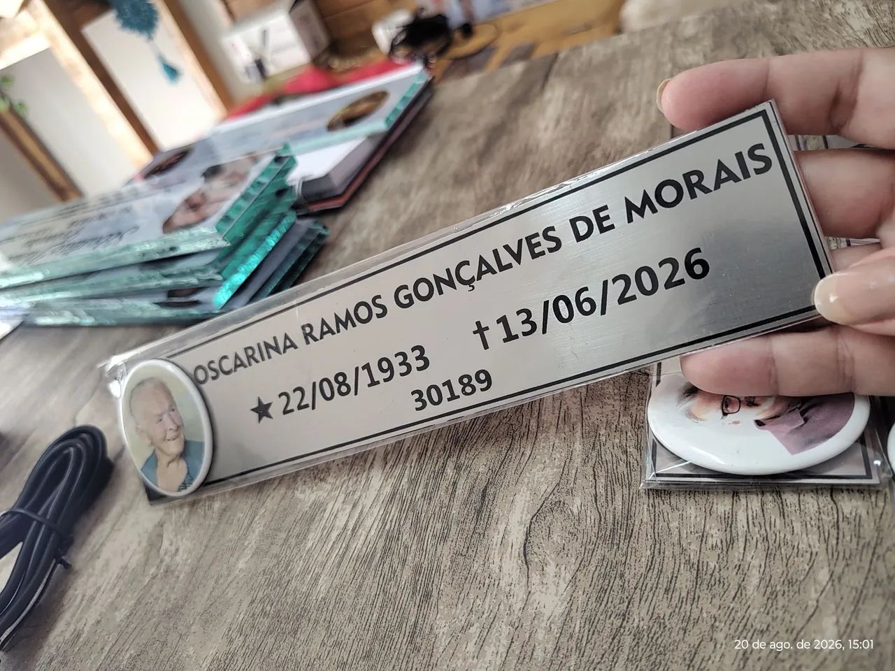Lápide de cemiterio  - Foto 2