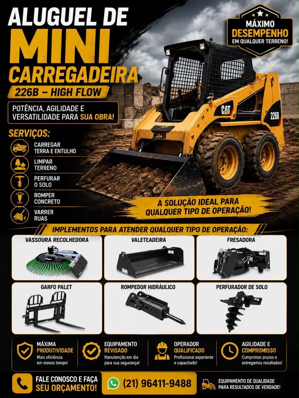 Mini carregadeira 