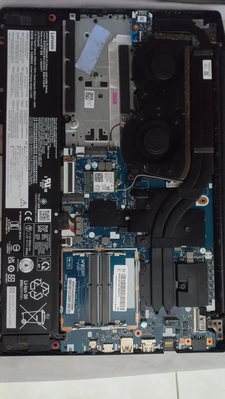 Carcaça notebook gamer + placa de vídeo + processador