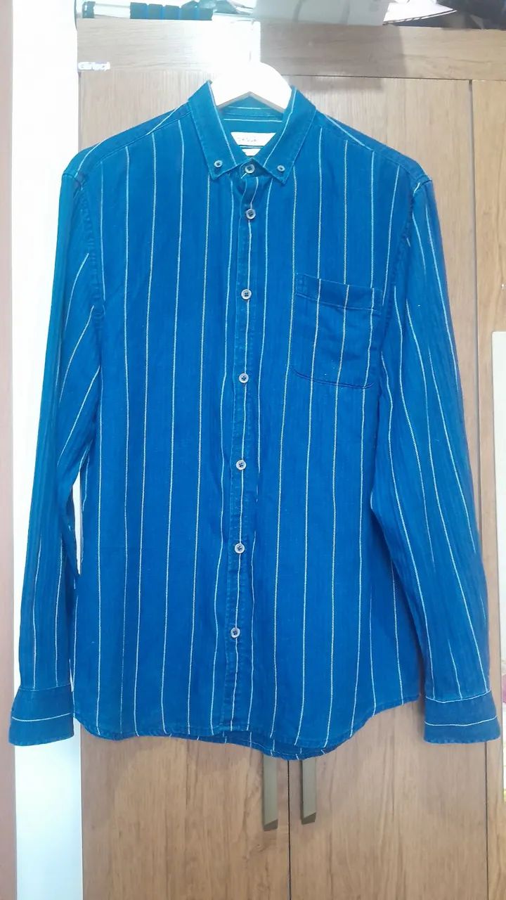 Camisa social azul royal - Foto 3