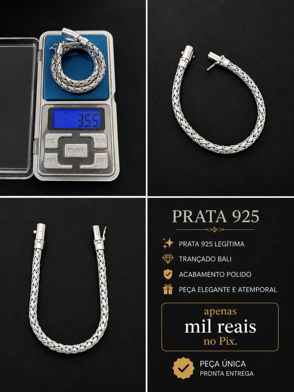 Pulseira de prata 925