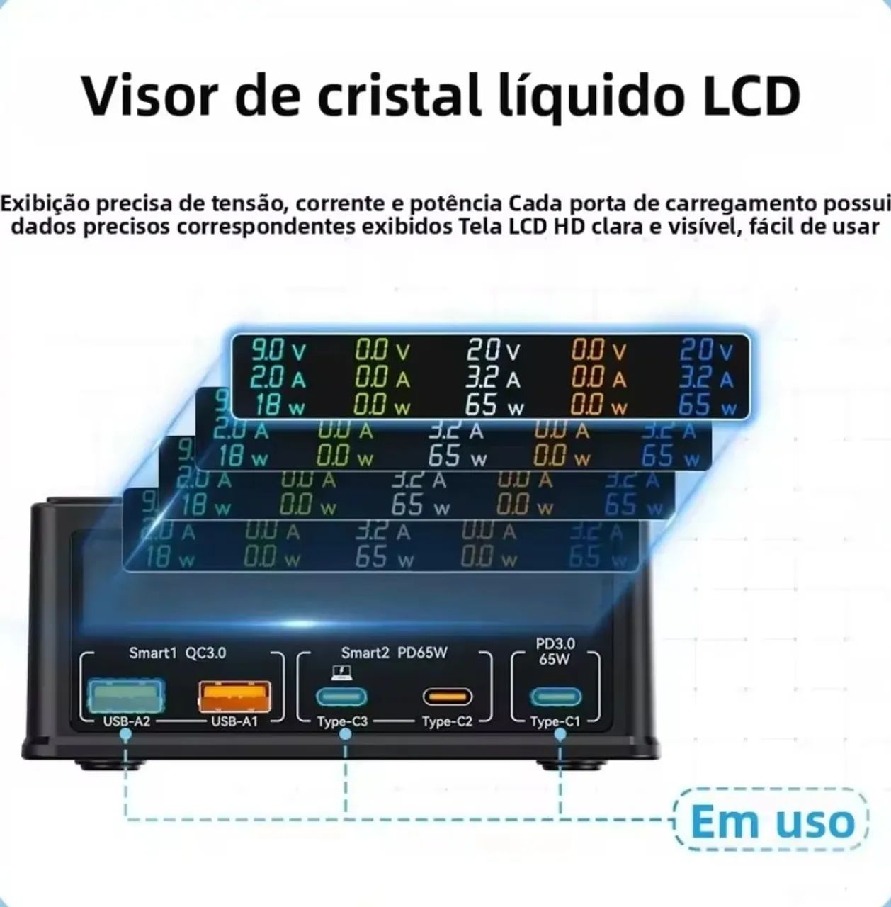 Estação de carregamento ASOMETECH 160W Max 6 em 1 - Foto 5