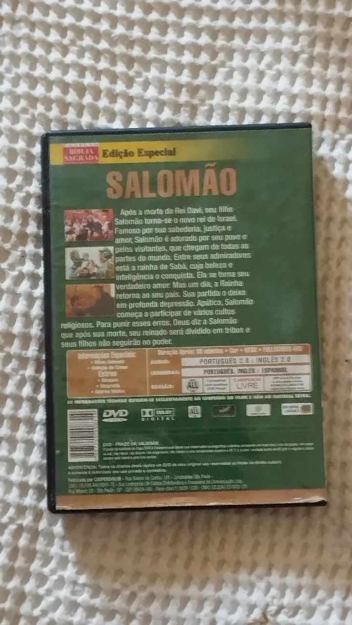 DVD original "Salomão" - Foto 2